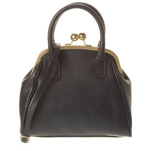 Isabella Rossetti Tally27 Top Handle Leather Satchel, Blue